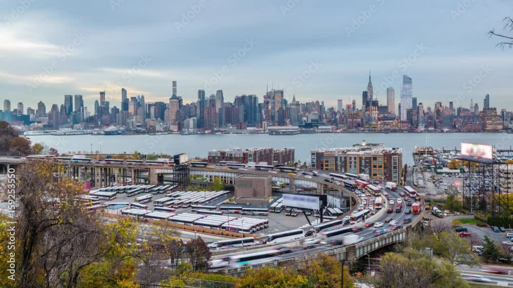 New York, New York, USA time lapse.