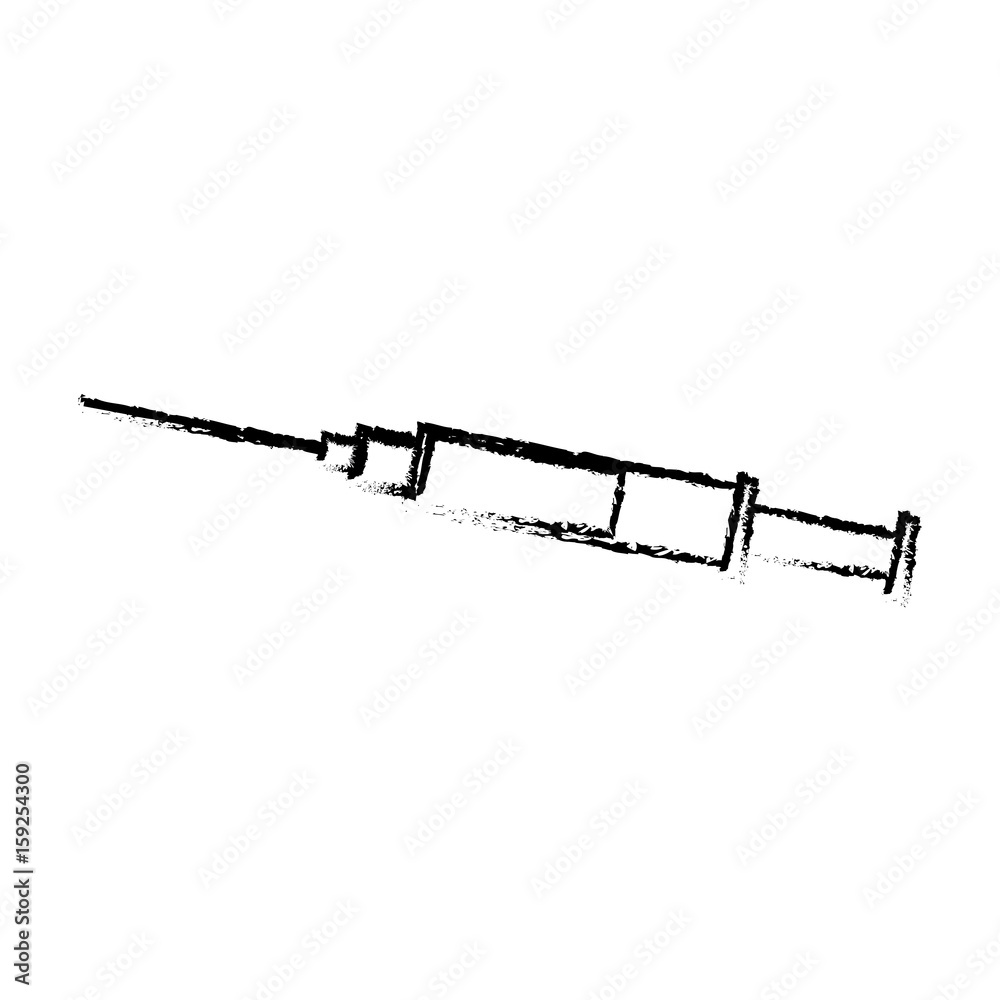 sketch syringe test health tool icon vector illustration sketch syringe test health tool icon vector illustration