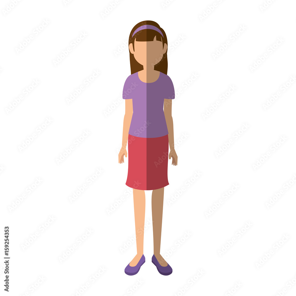 avatar woman wearing casual clothes icon over white background colorful design vector illustration avatar woman wearing casual clothes icon over white background colorful design vector illustration