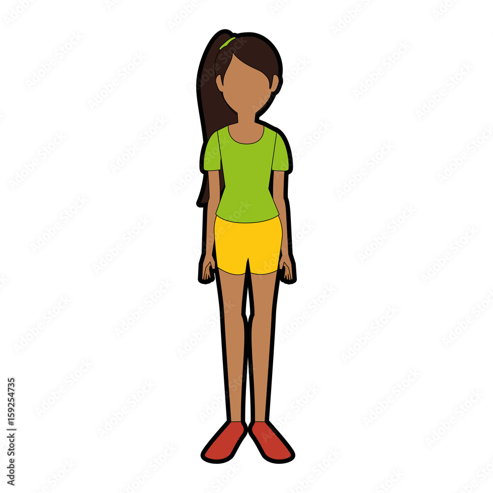 avatar woman wearing casual clothes icon over white background colorful design vector illustration avatar woman wearing casual clothes icon over white background colorful design vector illustration