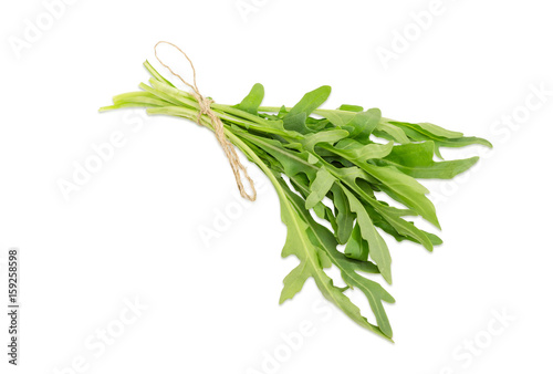 Bundle of the arugula tied with twine