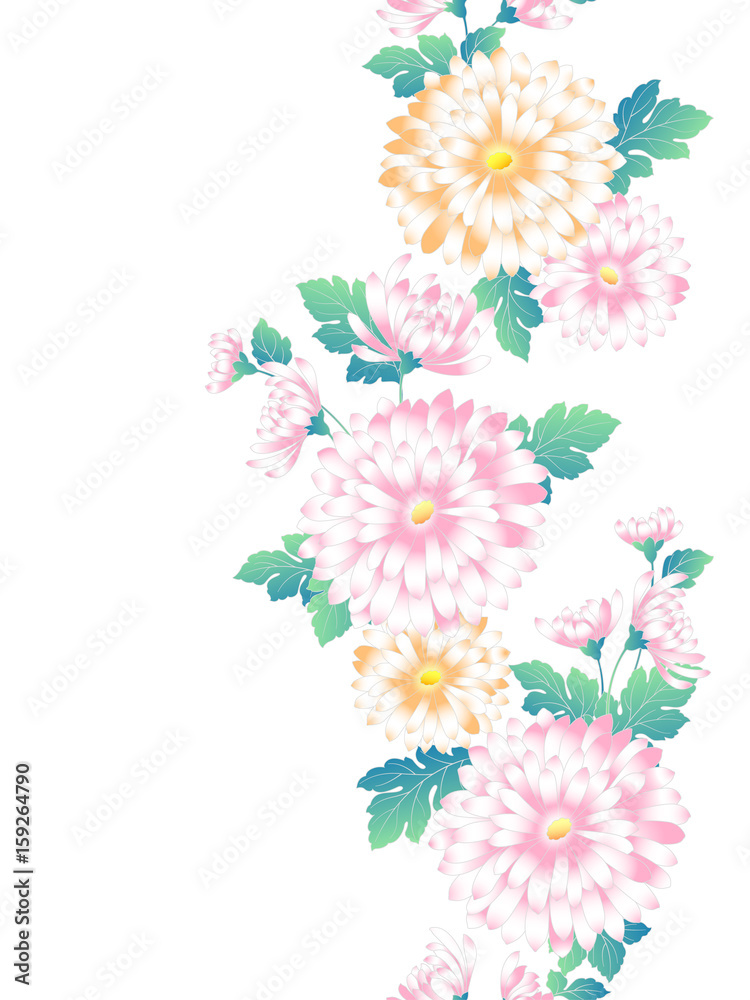 和柄　菊の花