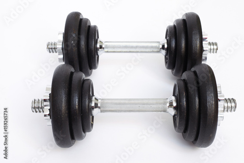 weights on white background