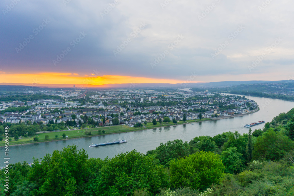 Rheinschleife bei Koblenz