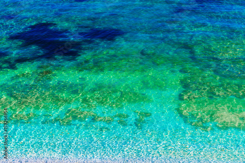 Amazing colour of water in Elba island, Italy.