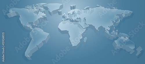 World Map 3D Background