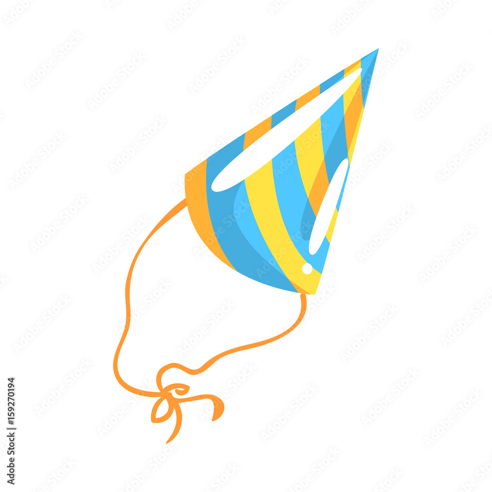 Birthday party hat, celebration party symbol cartoon vector Illustration