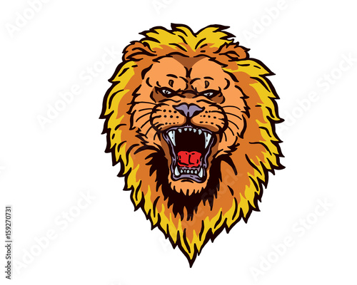 Leadership Animal Head Logo - Lion Character