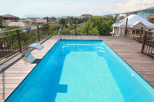 Swimming pool on the roof