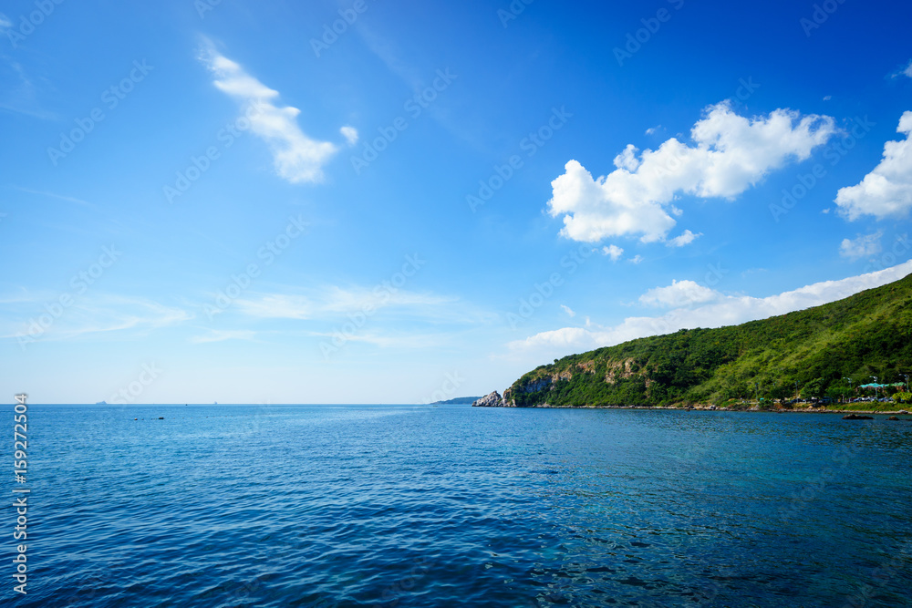 The islands in the East Sea of Thailand and the beautiful sky.