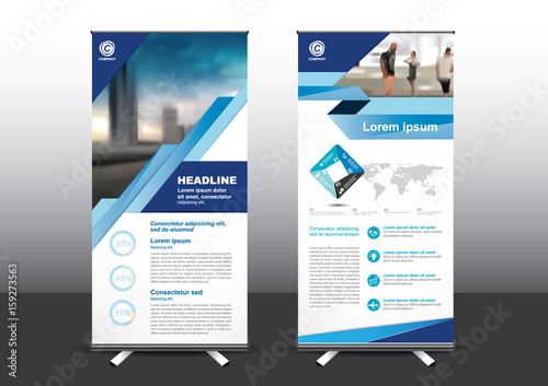Roll Up template vector illustration, Designed for style applied to the expo. Publicity banners, business model vertical.