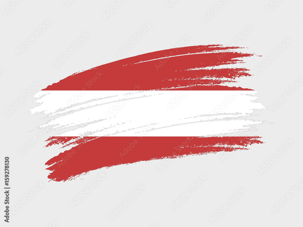 Flag of Austria grunge style