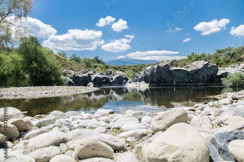 Gole dell Alcantara (Gorge of Alcantara river) in Sicily