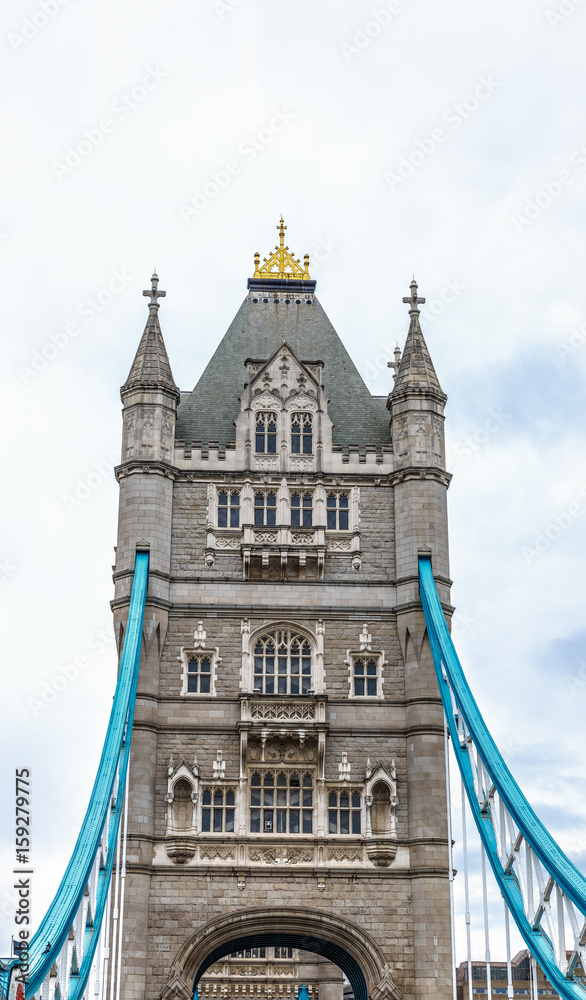 View of a part of London Tower Bridge, London