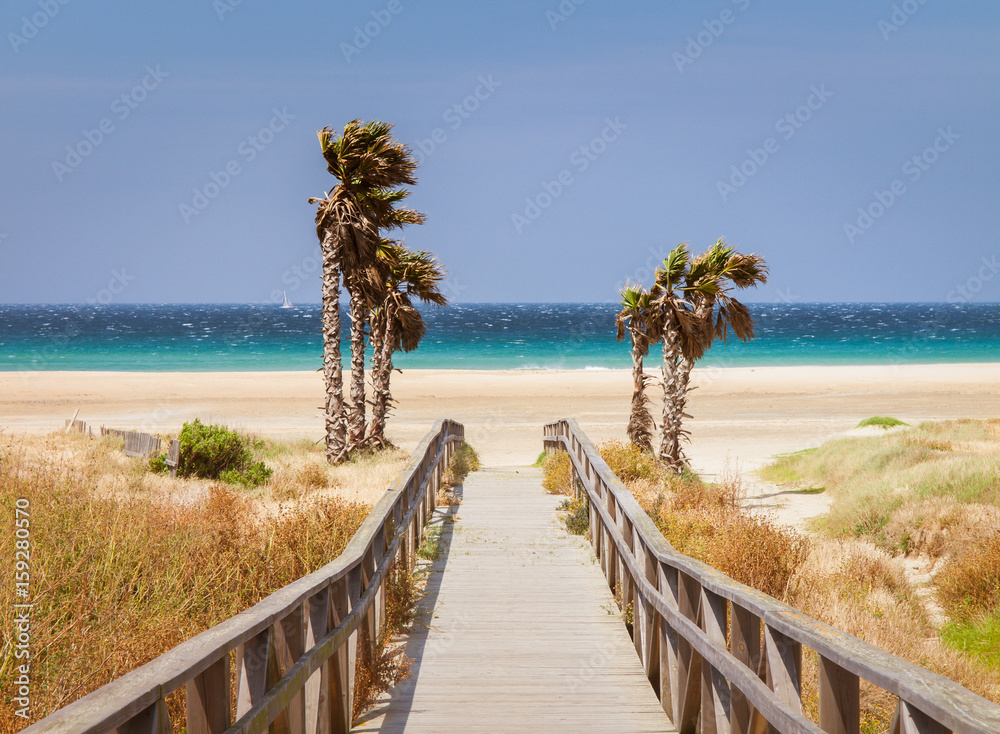 Obraz premium plaża Tarifa, Andaluzja, Hiszpania,