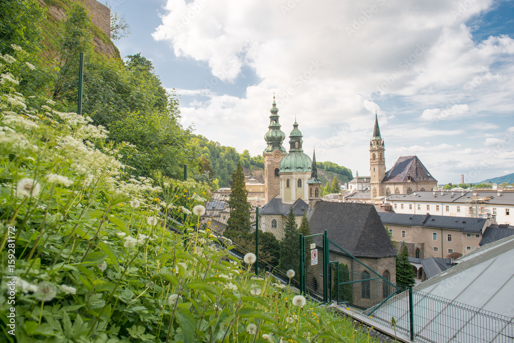 View of Church from the hill - Salzburg, Austria