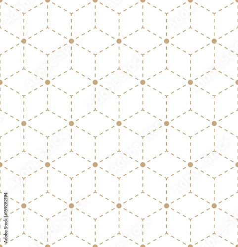 sacred geometry grid graphic deco hexagon dashed pattern