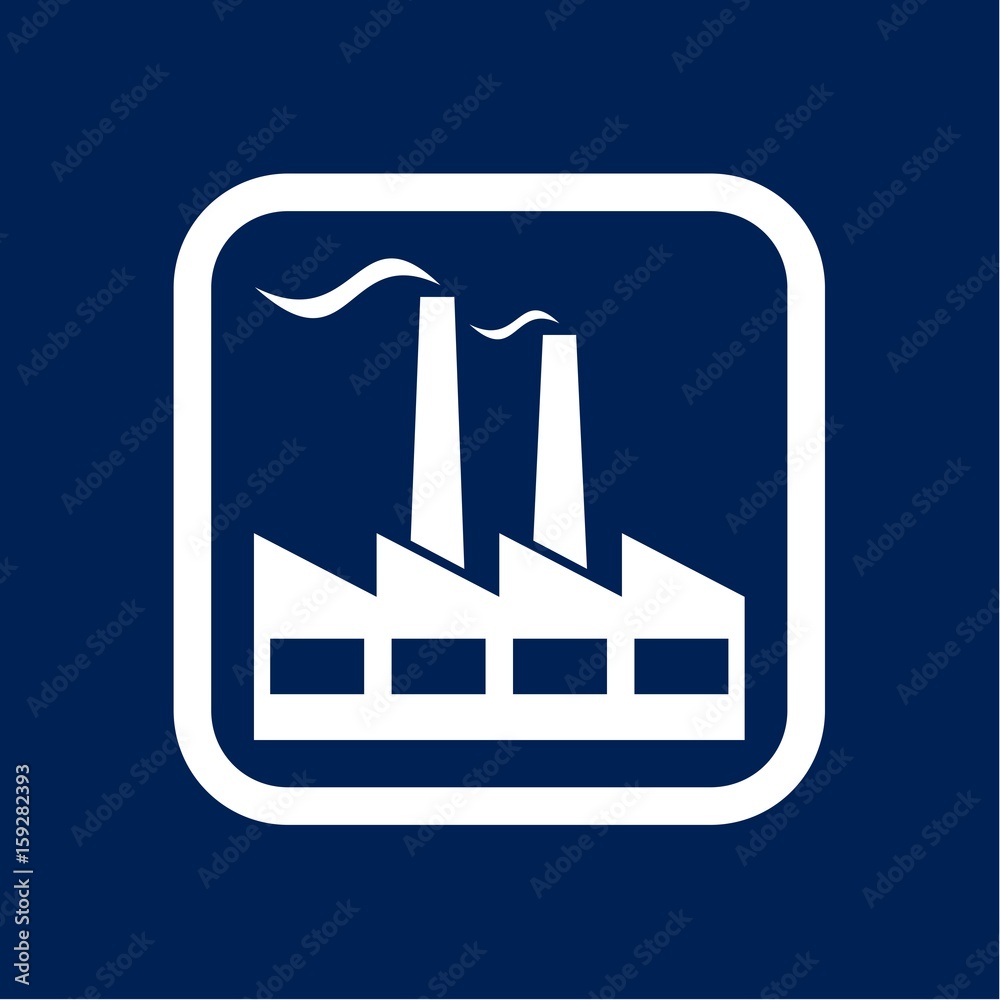 Factory Icon Flat Graphic Design - Illustration Factory Icon Flat Graphic Design - Illustration