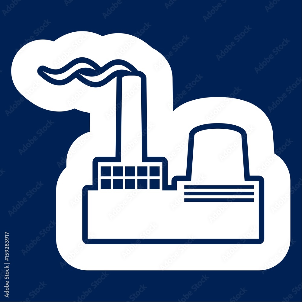 Factory Icon Flat Graphic Design - Illustration Factory Icon Flat Graphic Design - Illustration