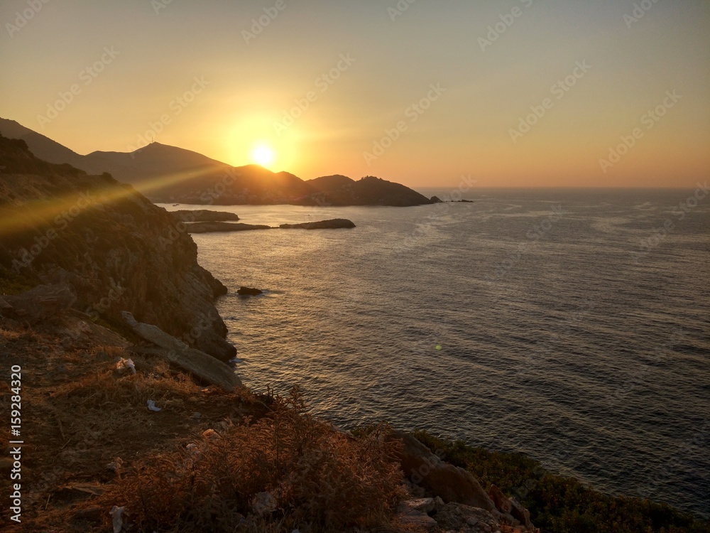 Sunset in Crete Island