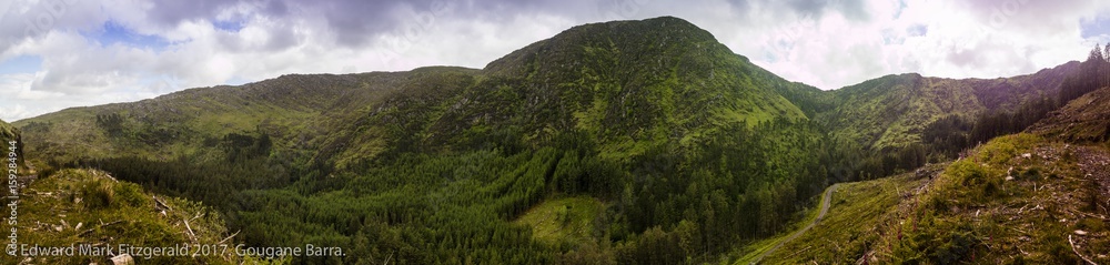 West Cork, Ireland - Mountain Peaks surrounding Gougane Barra West Cork, Ireland - Mountain Peaks surrounding Gougane Barra