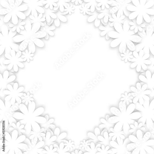 Image of white flowers on a white background