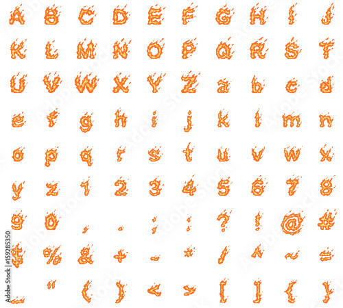 typeface design fire