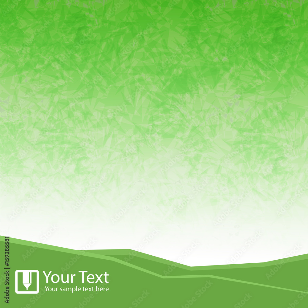 Abstract green background vector illustration.