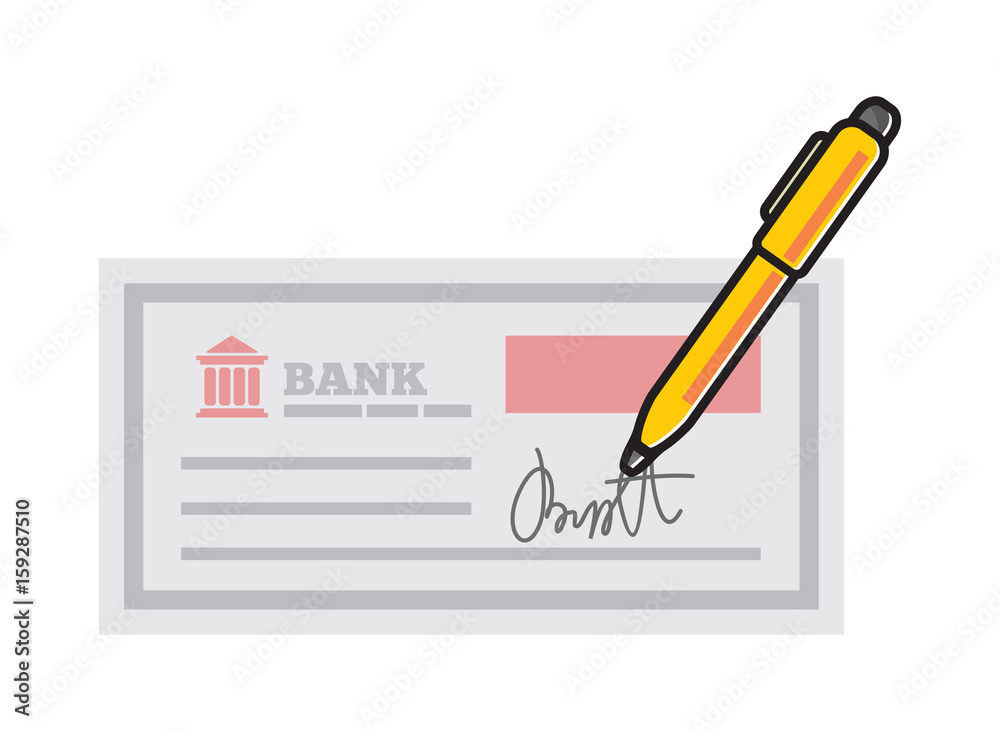 bank check isolated bank check isolated