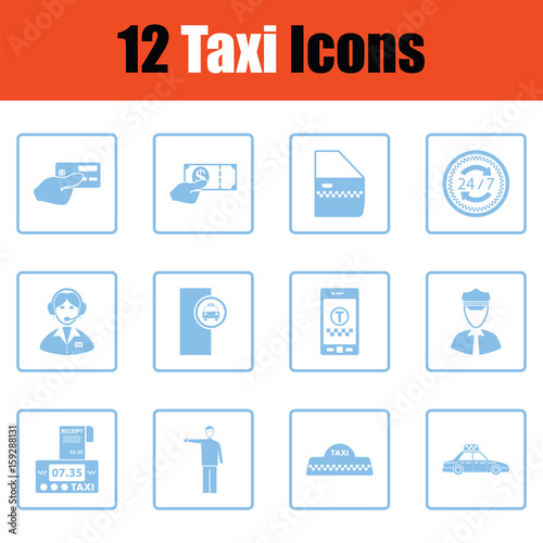Set of taxy icons
