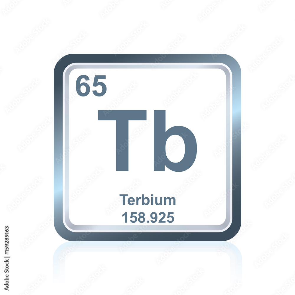Chemical element terbium from the Periodic Table Chemical element terbium from the Periodic Table