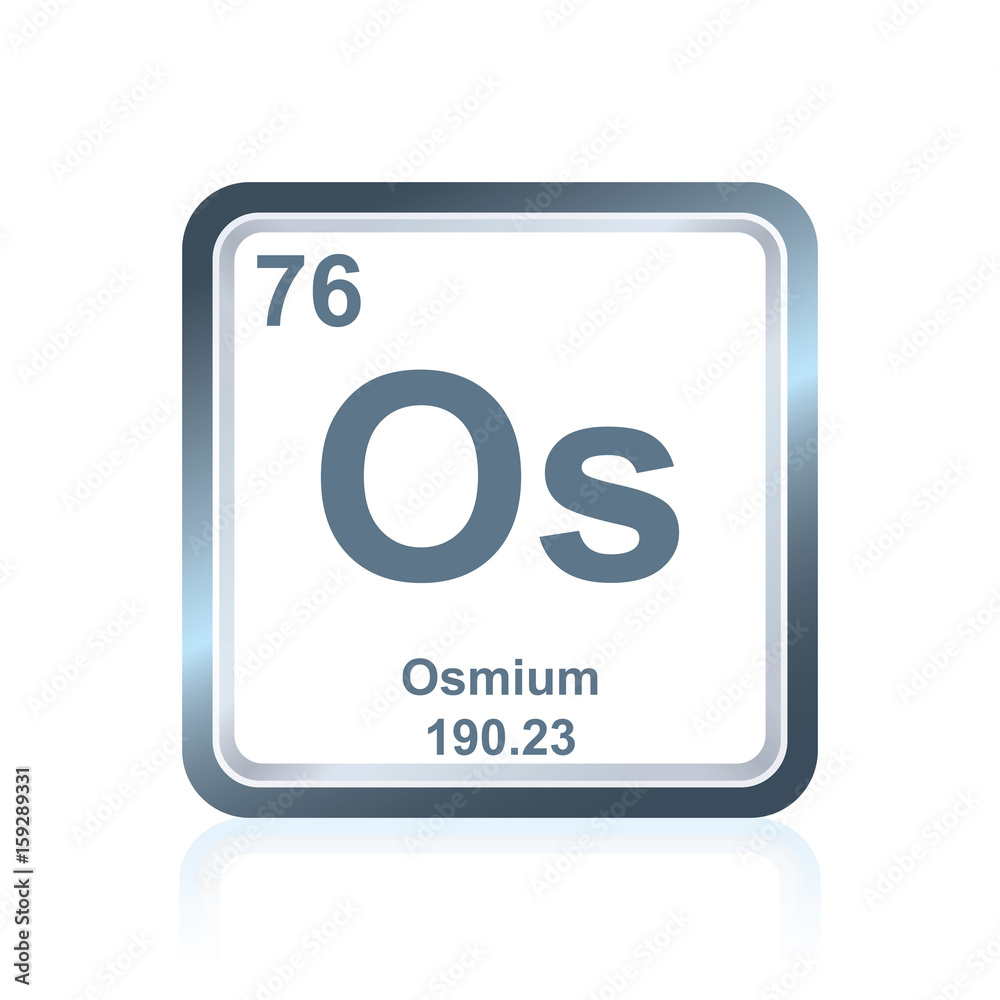 Chemical element osmium from the Periodic Table Chemical element osmium from the Periodic Table