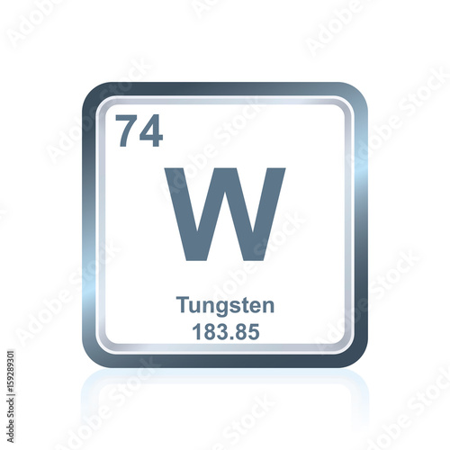 Chemical element tungsten from the Periodic Table