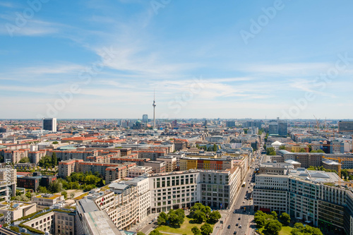 Canvas Print Berlin skyline with tv tower