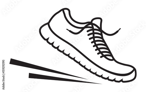 Running shoes icon