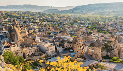 View over Goreme town in Cappadocia. photo