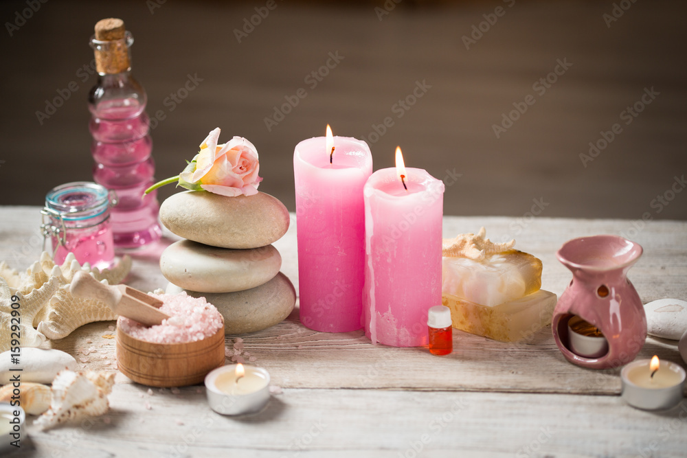 Beautiful composition of spa treatment Beautiful composition of spa treatment