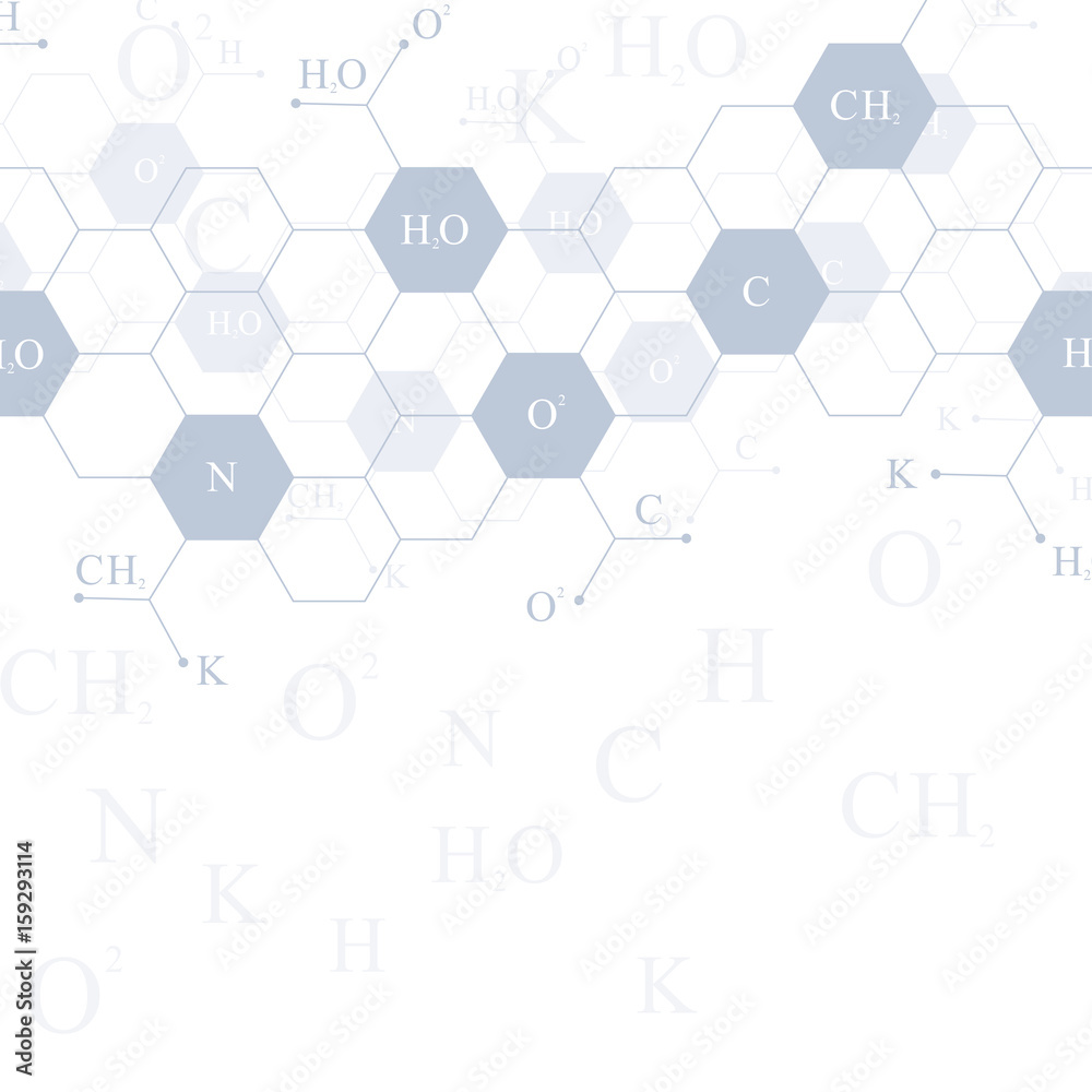 Hexagons genetic. Modern Structure Molecule DNA. Atom. Molecule and communication background for medicine, science, technology, chemistry. Medical scientific backdrop. Hexagons genetic. Modern Structure Molecule DNA. Atom. Molecule and communication background for medicine, science, technology, chemistry. Medical scientific backdrop.