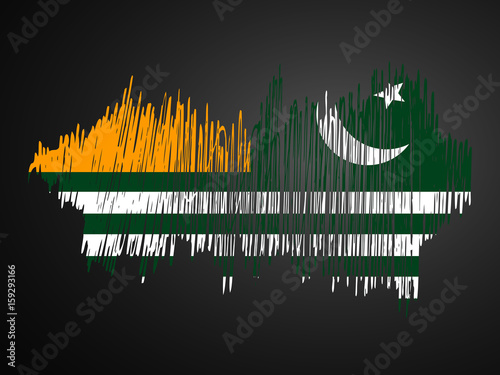Illustration of Azad Kashmir flag