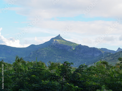 Le Pouce mountain in Mauritius