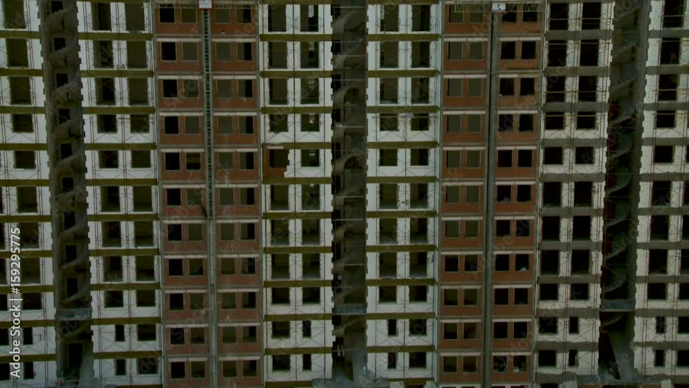 Rohbau Hochaus schwenk Rohbau Hochaus schwenk