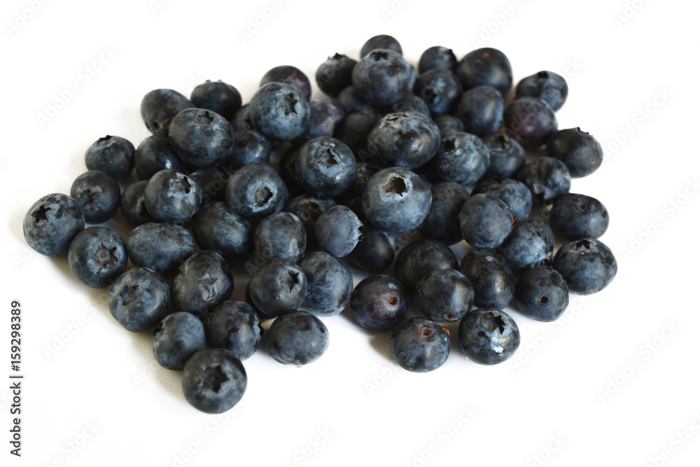 Blueberries on white and isolated background Blueberries on white and isolated background