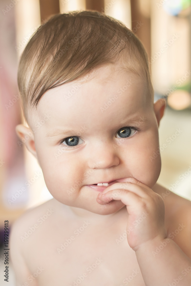 little child portrait face eyes skin teeth closeup smiling happy little child portrait face eyes skin teeth closeup smiling happy