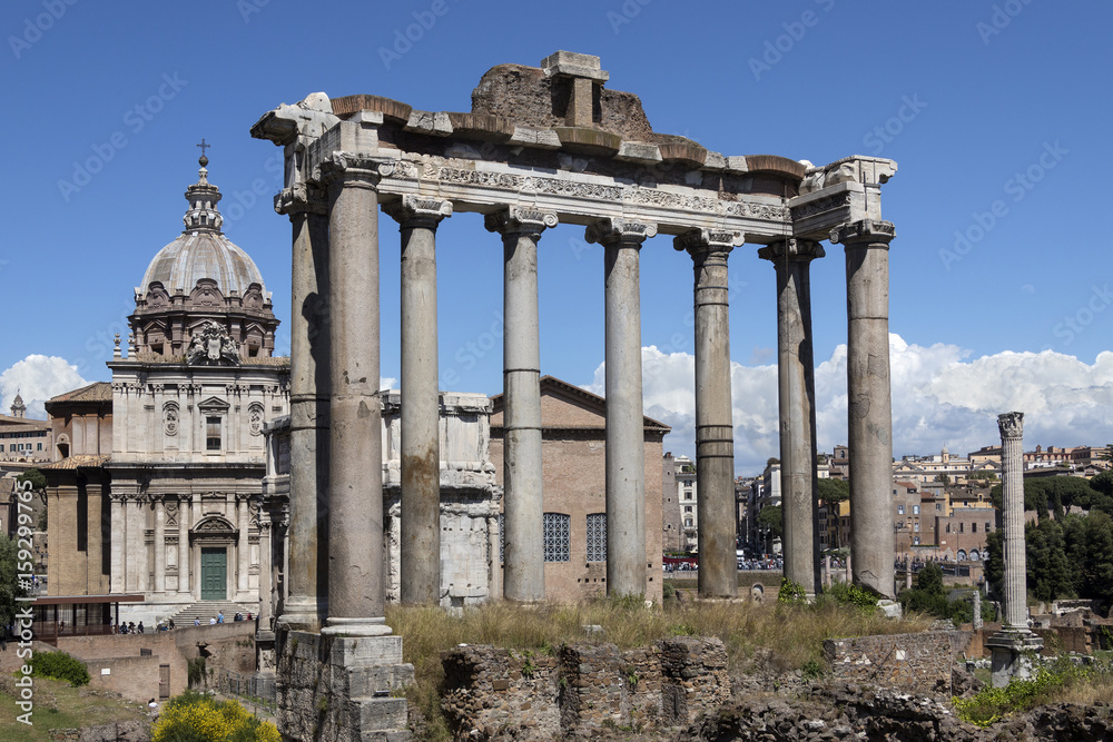 Temple of Saturn - Roman Forum - Rome - Italy