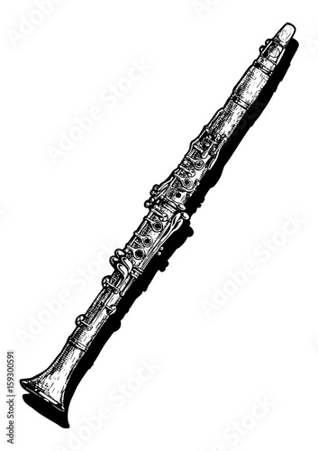 illustration of clarinet photo