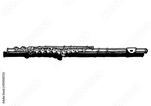 Valokuvatapetti illustration of  flute