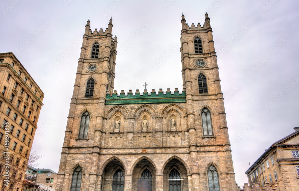 Notre-Dame Basilica of Montreal in Canada