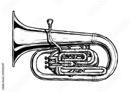 illustration of  tuba