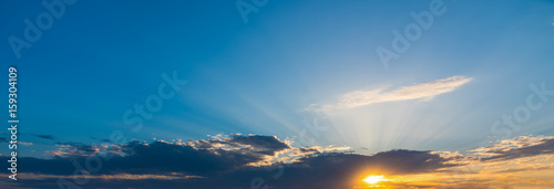 Colorful sky over Alghero at sunset