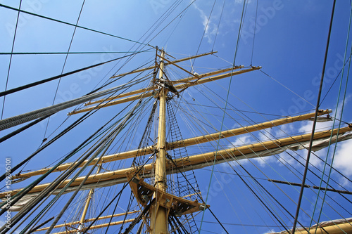 Mast of one russian sailboat